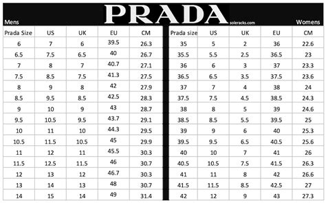 prada clothes size chart|Prada shoe size conversion chart.